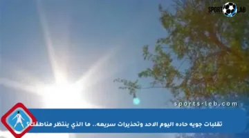 تقلبات جوية حادة اليوم الأحد وتحذيرات سريعة.. ما الذي ينتظر مناطقك؟